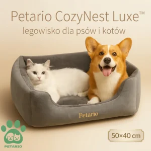 Petario CozyNest Luxe™ – legowisko dla psów i kotów 50×40 cm